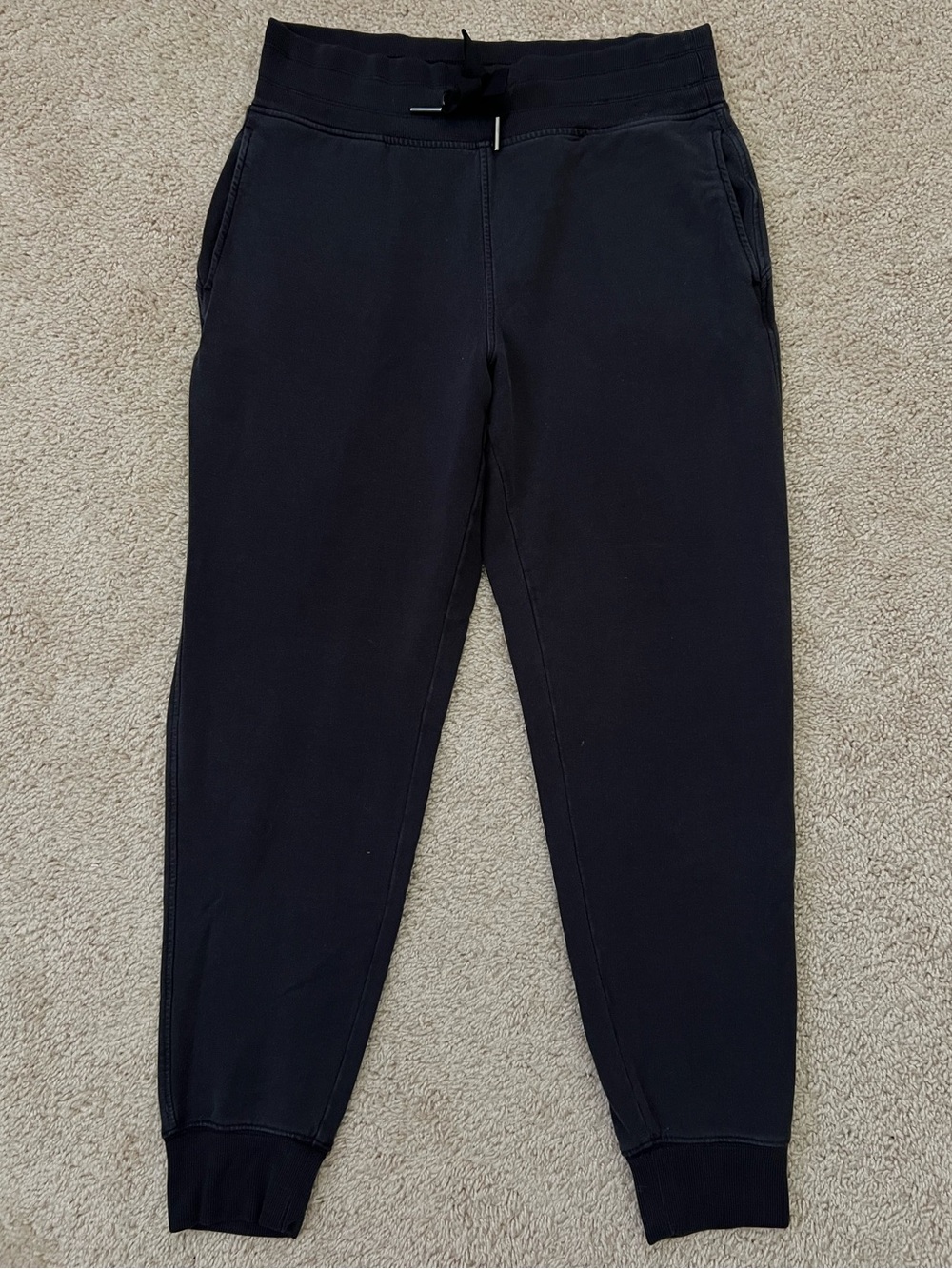 Athleta Balance Jogger Black Athleisure Sweat Pants Soft Knit Size Small Comfort
